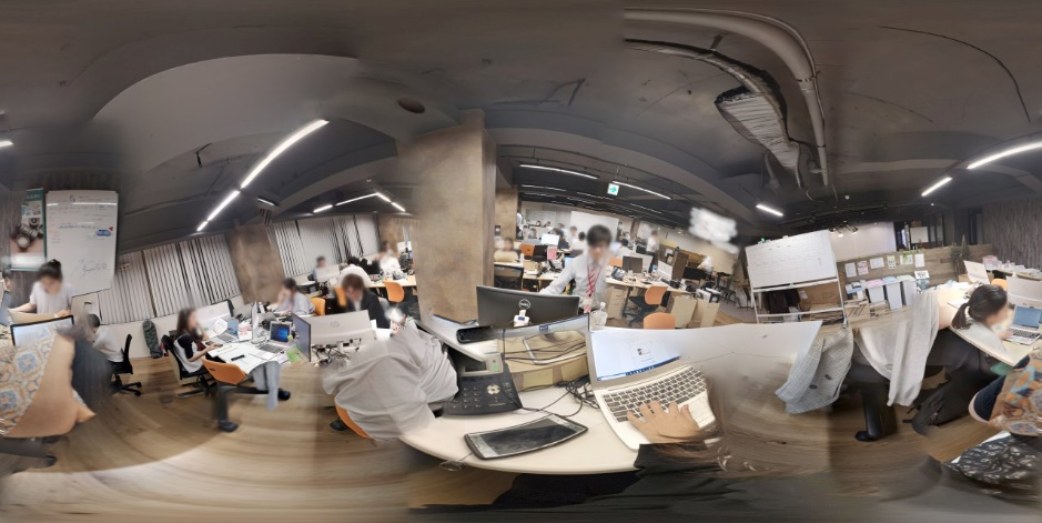 フリーハンド撮影時の360°ビュー