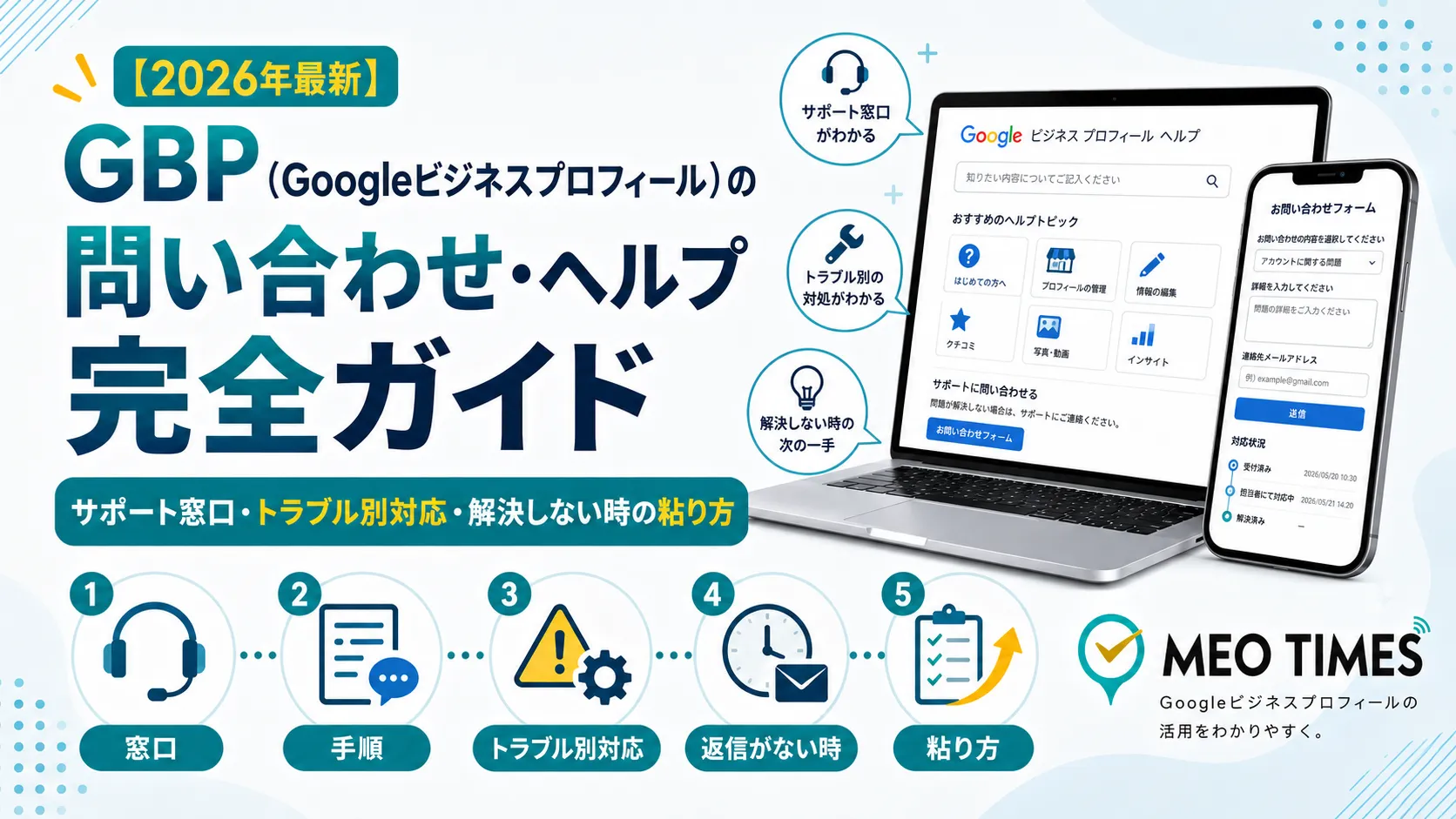 GBP（Googleビジネスプロフィール）の問い合わせ・ヘルプ完全ガイド